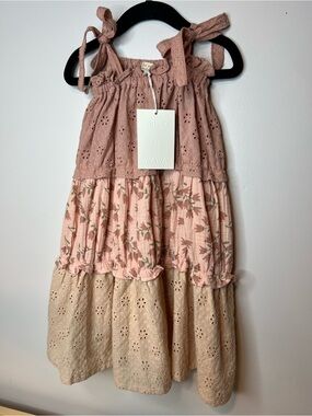 Wild Wawa Mauve Meadows Amber Dress 3T/4T